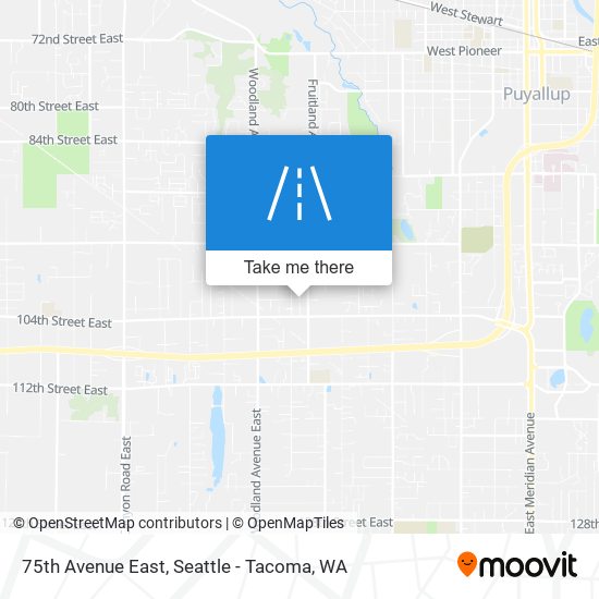 75th Avenue East map