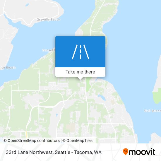 33rd Lane Northwest map