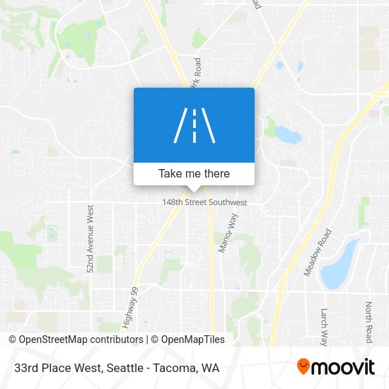 Mapa de 33rd Place West