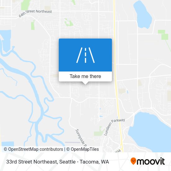 33rd Street Northeast map
