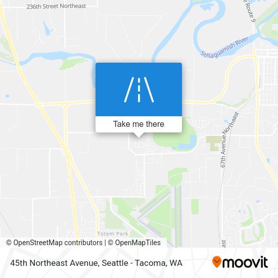 45th Northeast Avenue map