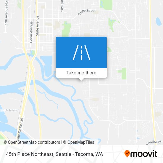 Mapa de 45th Place Northeast