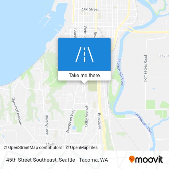 45th Street Southeast map