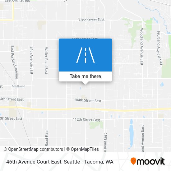 Mapa de 46th Avenue Court East