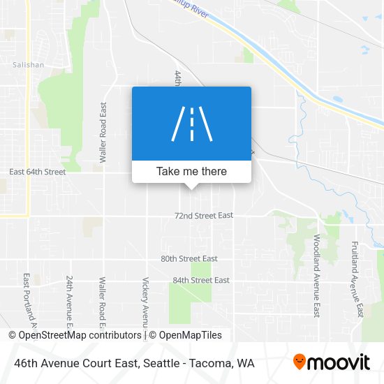 46th Avenue Court East map