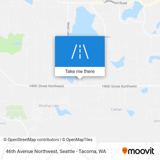 46th Avenue Northwest map