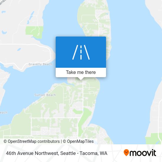 46th Avenue Northwest map