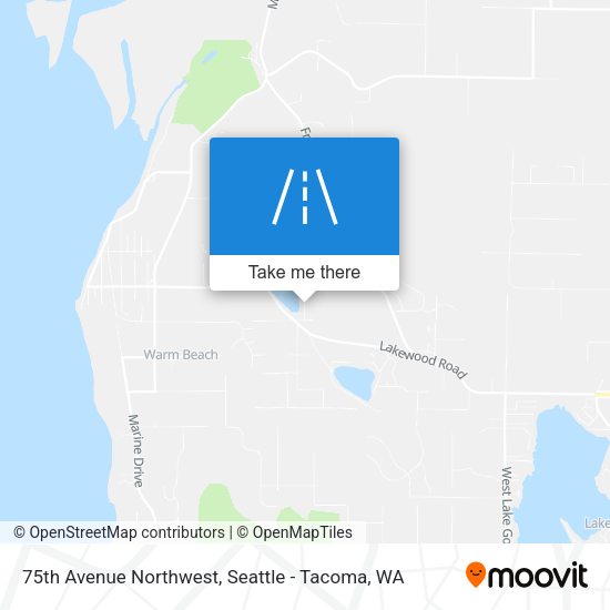 75th Avenue Northwest map