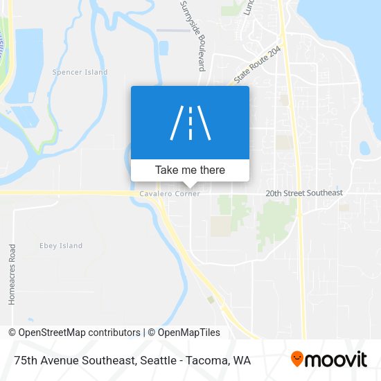 75th Avenue Southeast map