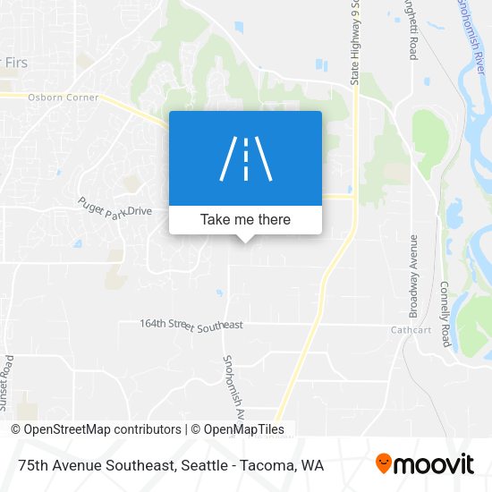 75th Avenue Southeast map