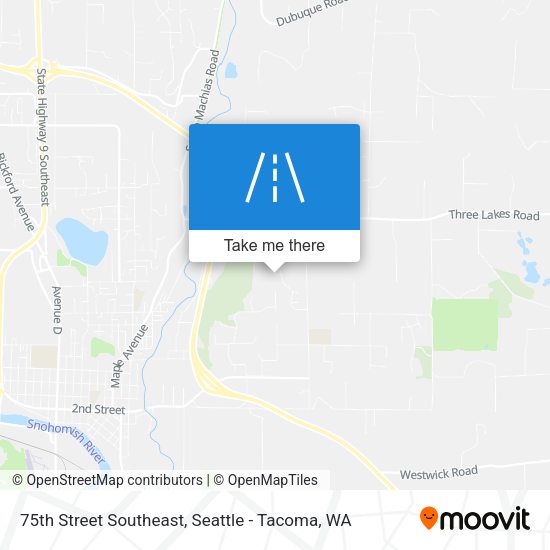 Mapa de 75th Street Southeast
