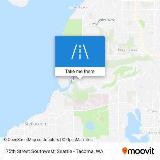 75th Street Southwest map