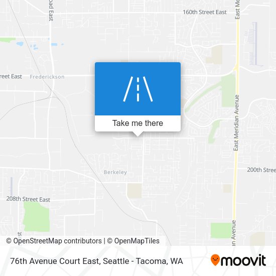 76th Avenue Court East map