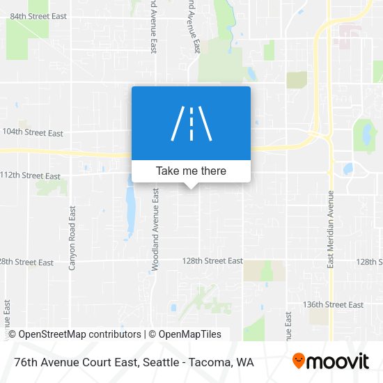 Mapa de 76th Avenue Court East