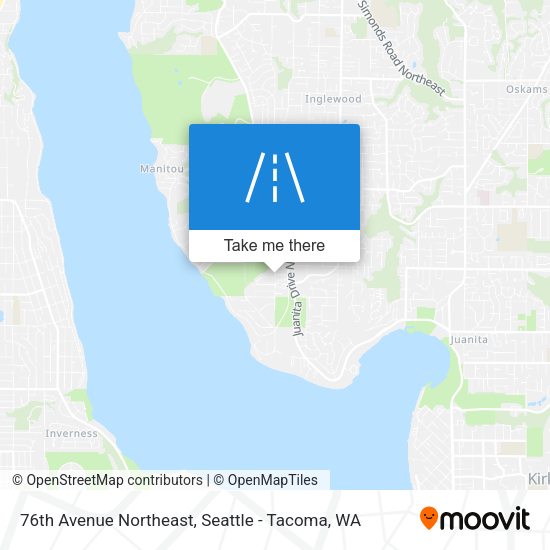76th Avenue Northeast map