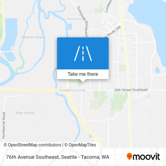 76th Avenue Southeast map