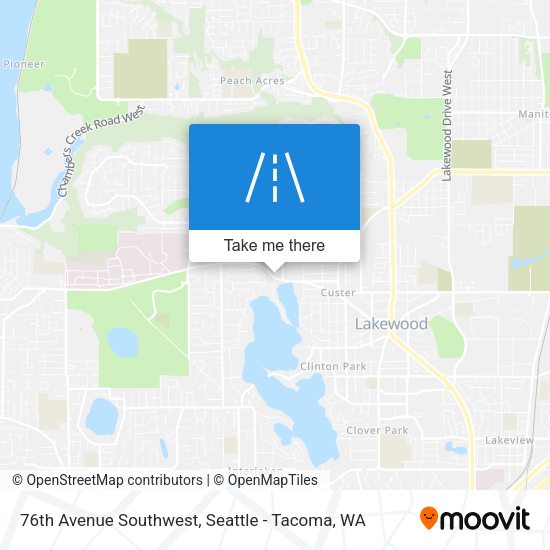 Mapa de 76th Avenue Southwest