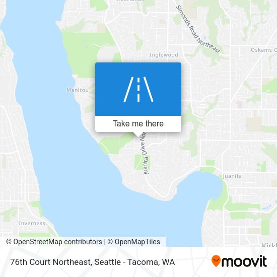 Mapa de 76th Court Northeast