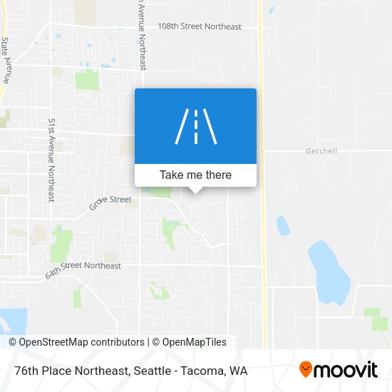 Mapa de 76th Place Northeast