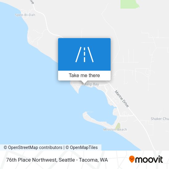 Mapa de 76th Place Northwest