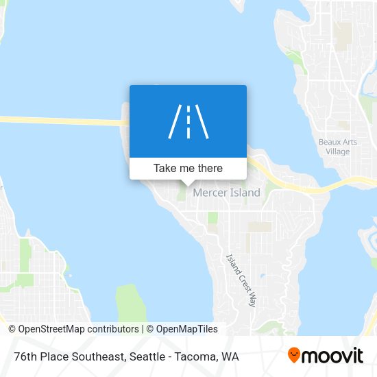 Mapa de 76th Place Southeast
