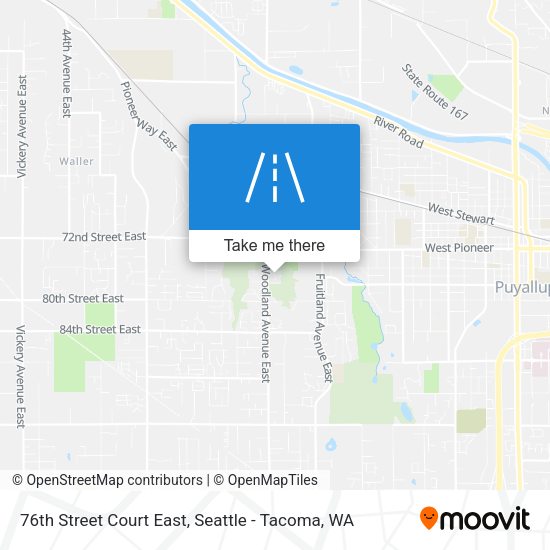Mapa de 76th Street Court East