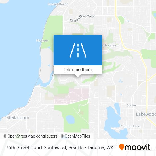 76th Street Court Southwest map