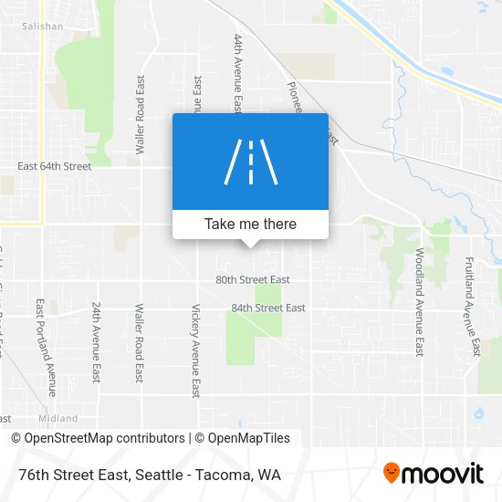 76th Street East map