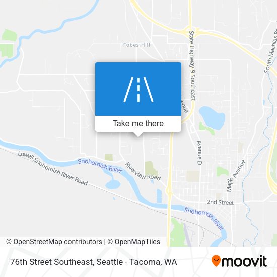 Mapa de 76th Street Southeast