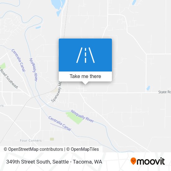 349th Street South map