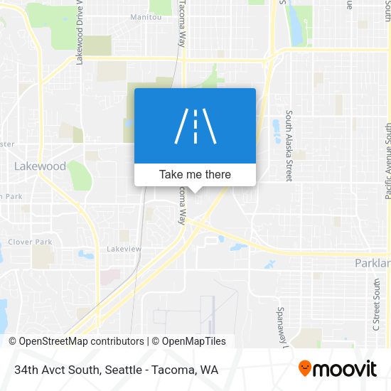 34th Avct South map
