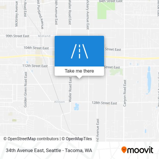 34th Avenue East map