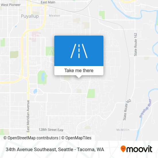 34th Avenue Southeast map