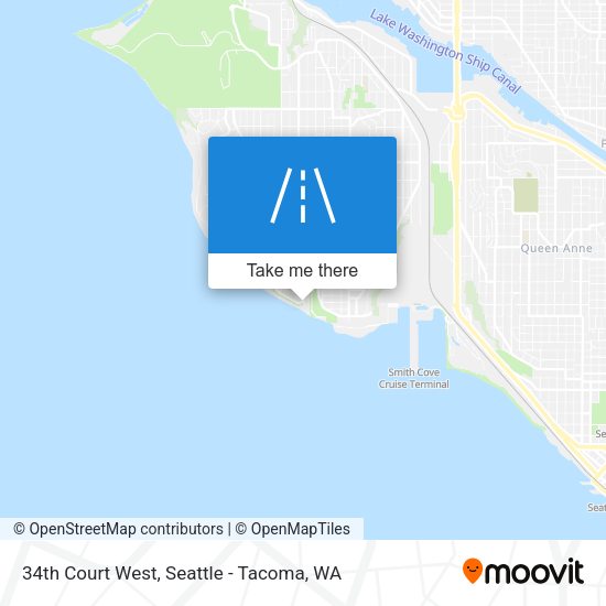 34th Court West map
