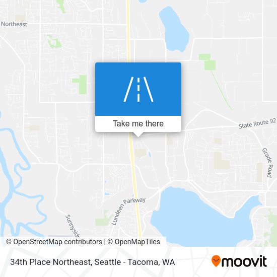 Mapa de 34th Place Northeast
