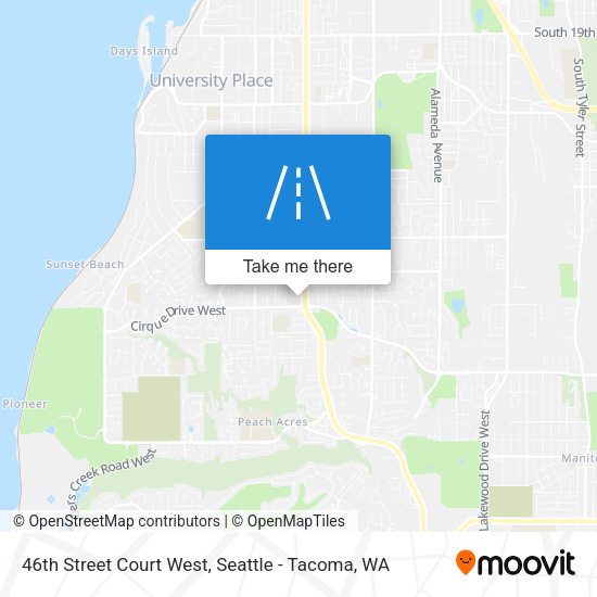 Mapa de 46th Street Court West