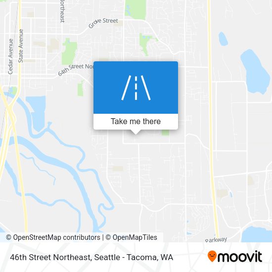 Mapa de 46th Street Northeast