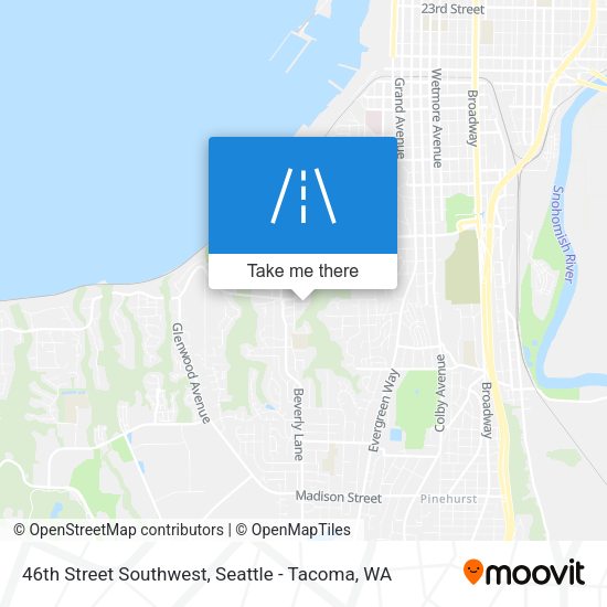 46th Street Southwest map