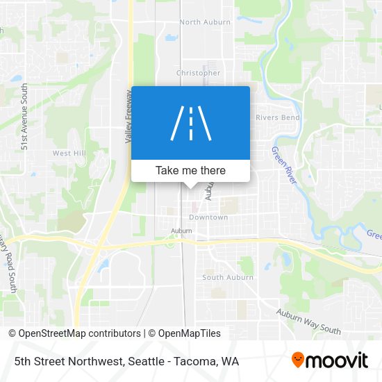 5th Street Northwest map