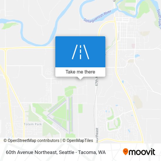 60th Avenue Northeast map