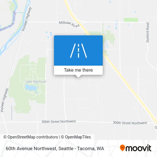 60th Avenue Northwest map