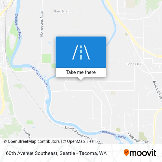 60th Avenue Southeast map