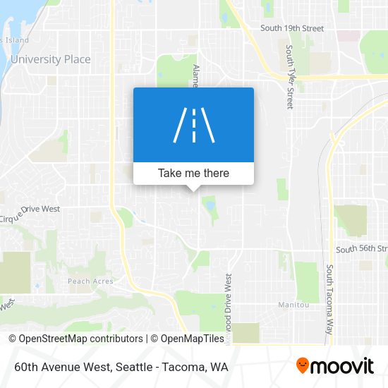 60th Avenue West map
