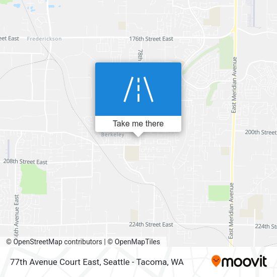 77th Avenue Court East map