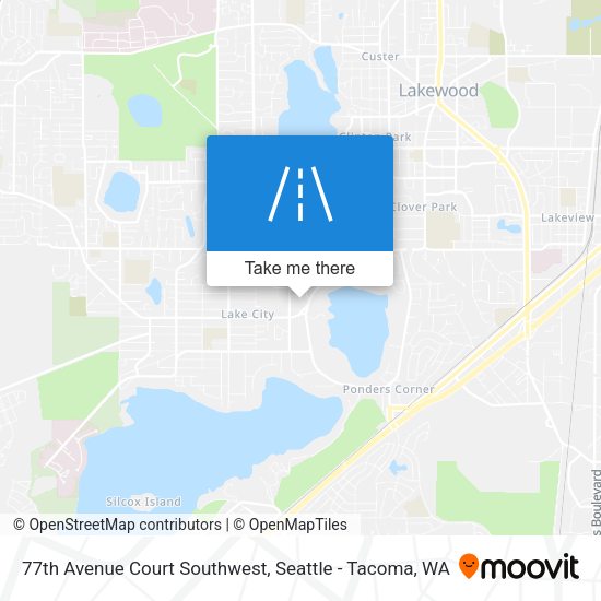 77th Avenue Court Southwest map