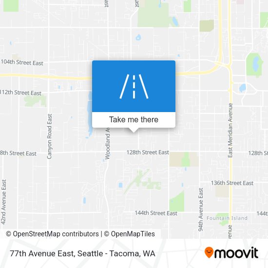 Mapa de 77th Avenue East