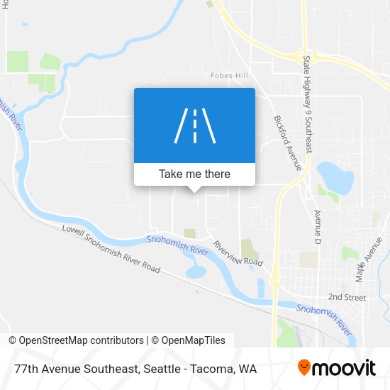 77th Avenue Southeast map