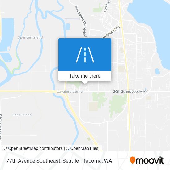 77th Avenue Southeast map