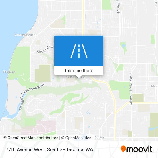 77th Avenue West map