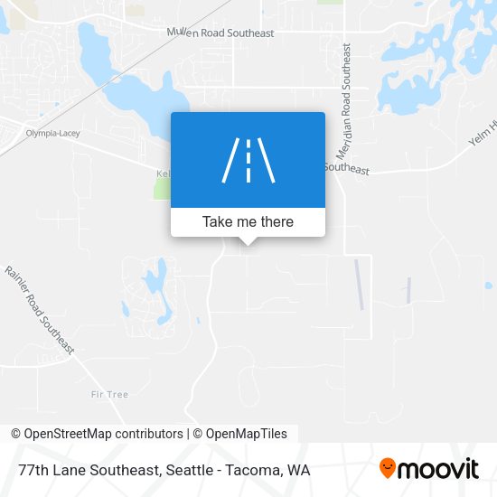 77th Lane Southeast map